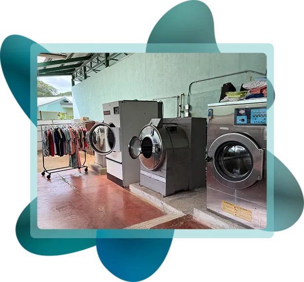 Fotografia de &aacute;rea de lavander&iacute;a, disponible en el Hogar PAM Jes&uacute;s Mar&iacute;a Vargas V&aacute;zquez