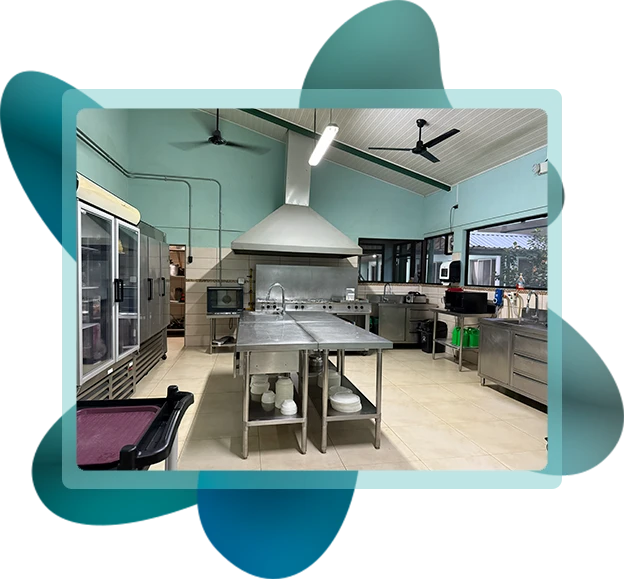 Fotografia de &aacute;rea de cocina, disponible en el Hogar PAM Jes&uacute;s Mar&iacute;a Vargas V&aacute;zquez